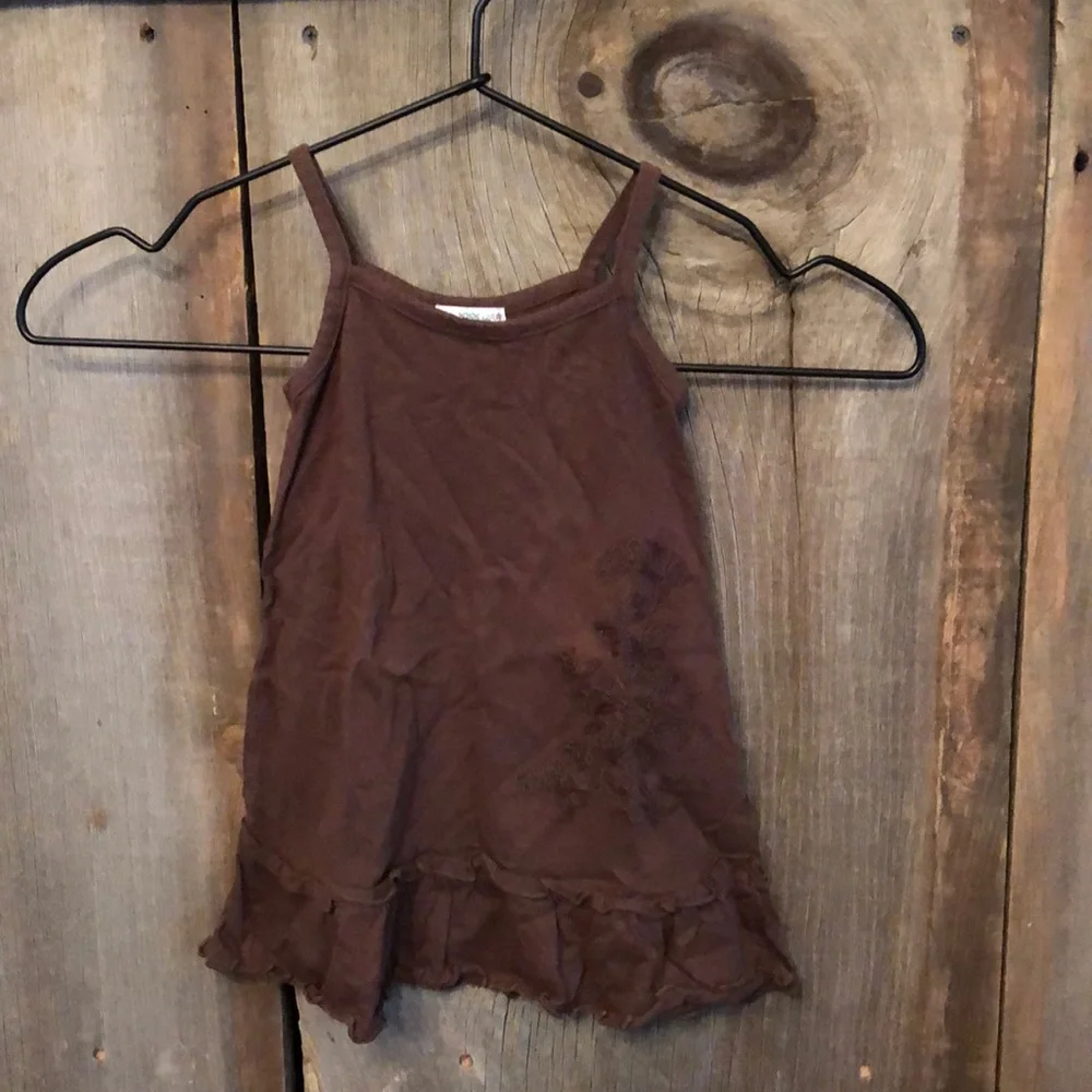 2006 Old Navy Brown Embroidery Sundress 6-12 months girls
